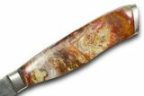 Santoku Knife with Colorful Agate and Jasper Inlays #370849-2